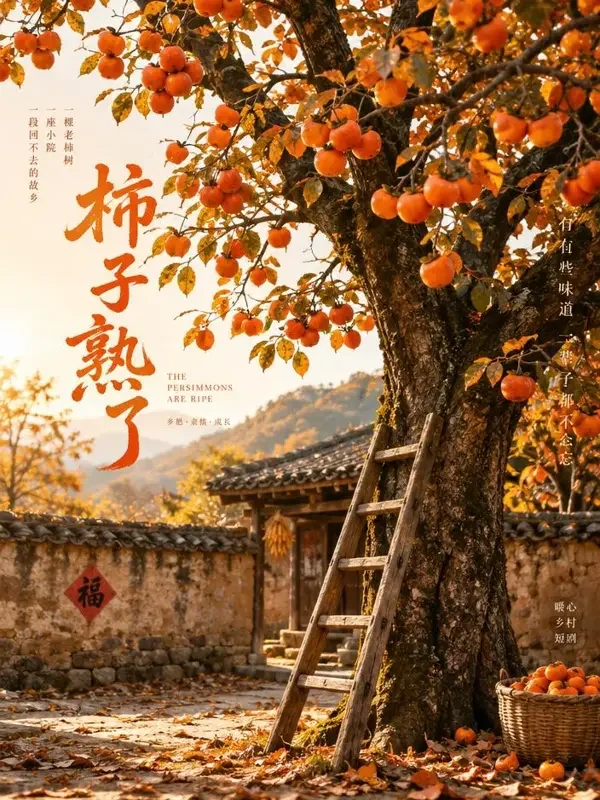 《柿子树下》封面